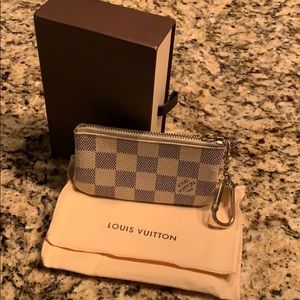 Louis Vuitton Key Pouch Damier Azur White/Blue